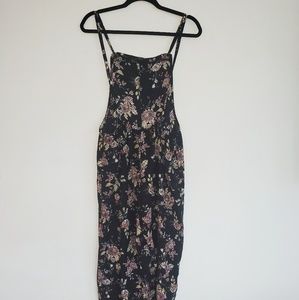 Floral jumpsuit overalls